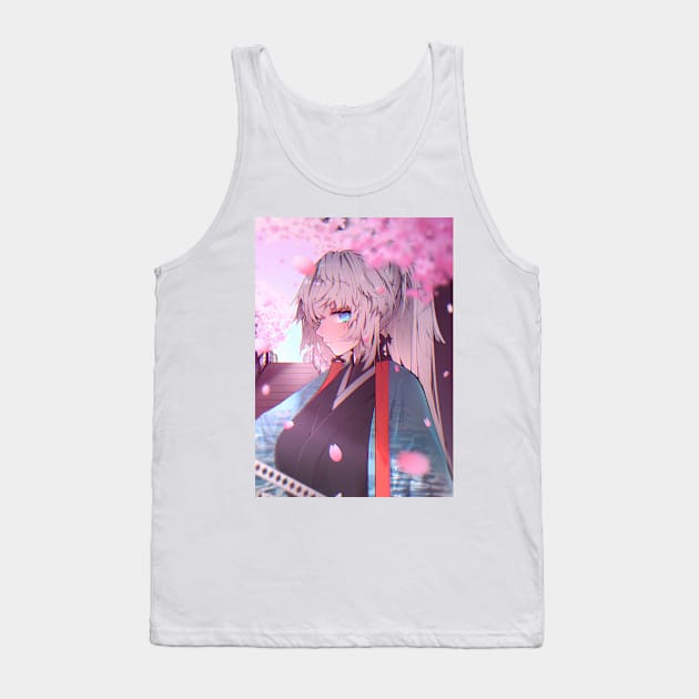 Sakura girl Tank Top by Fracture Traveling